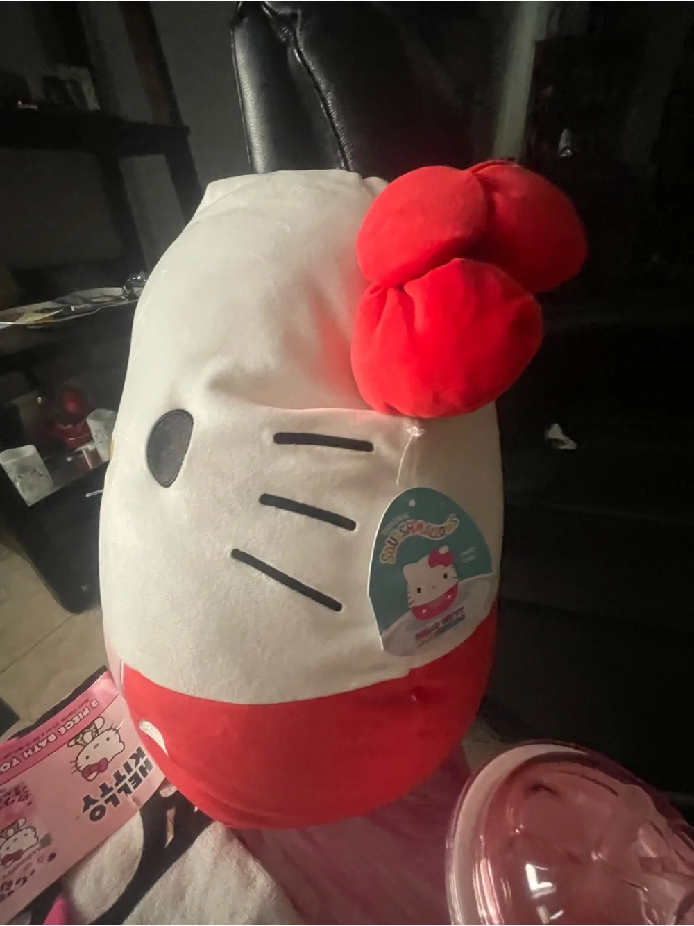 Hello Kitty Pink & White Plush Party Set with Cup and Washcloths
